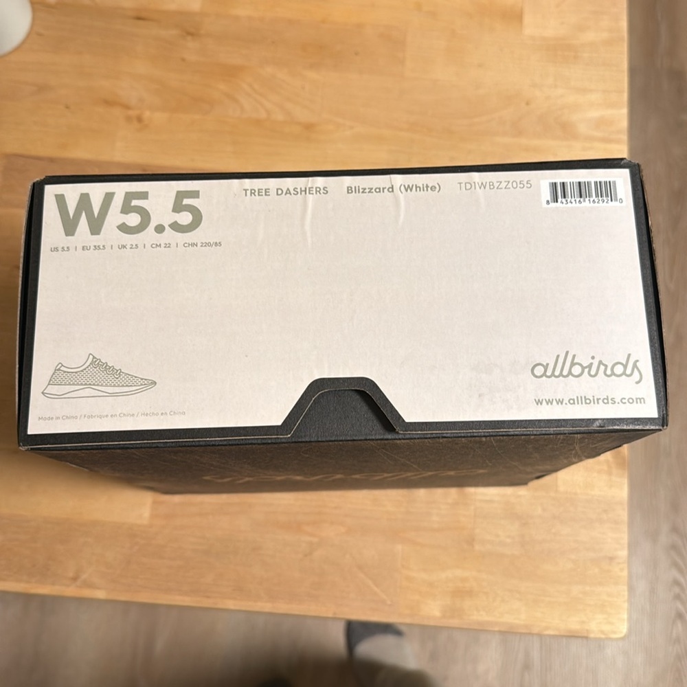 Allbirds Tree Dashers Blizzard (White) US W6.5 - Picture 8 of 8